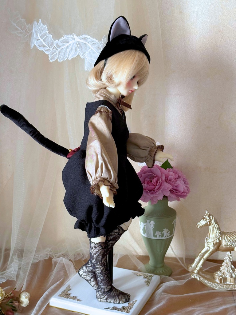 黒猫オールインワンセット(ブラウスおよび靴下は付きません)