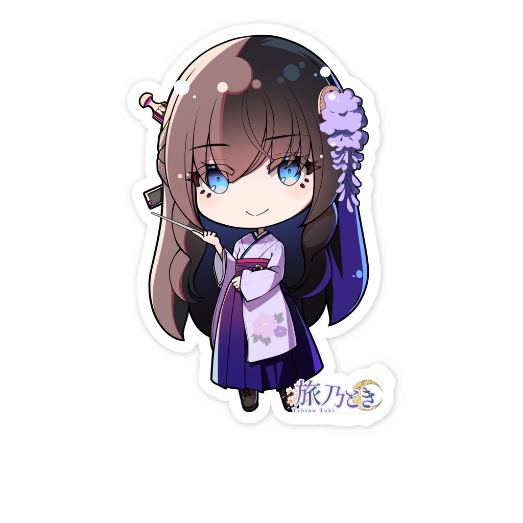 旅乃ステッカー(和服)
