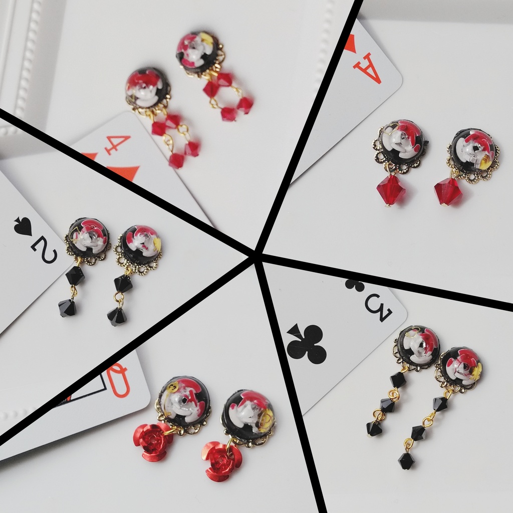 【twst】🌹♥️♠️♦️♣️イメージイヤリング/ピアス