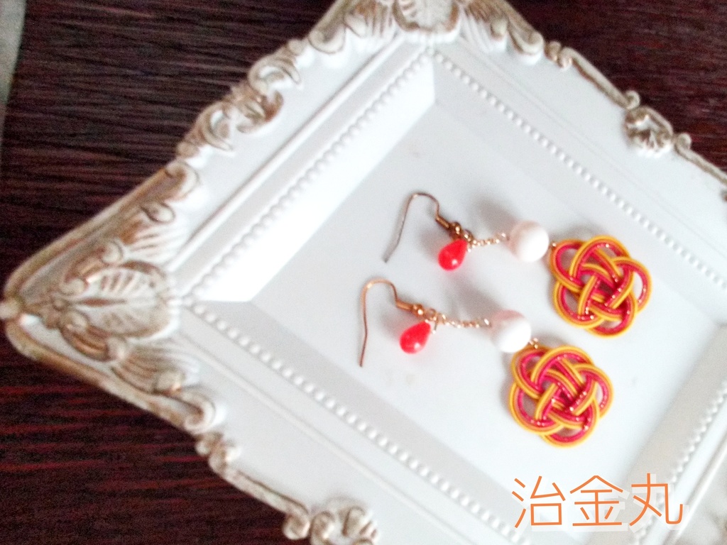 【とうらぶ】梅結びピアス/イヤリング