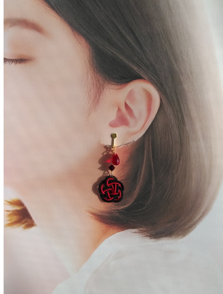 【とうらぶ】梅結びピアス/イヤリング