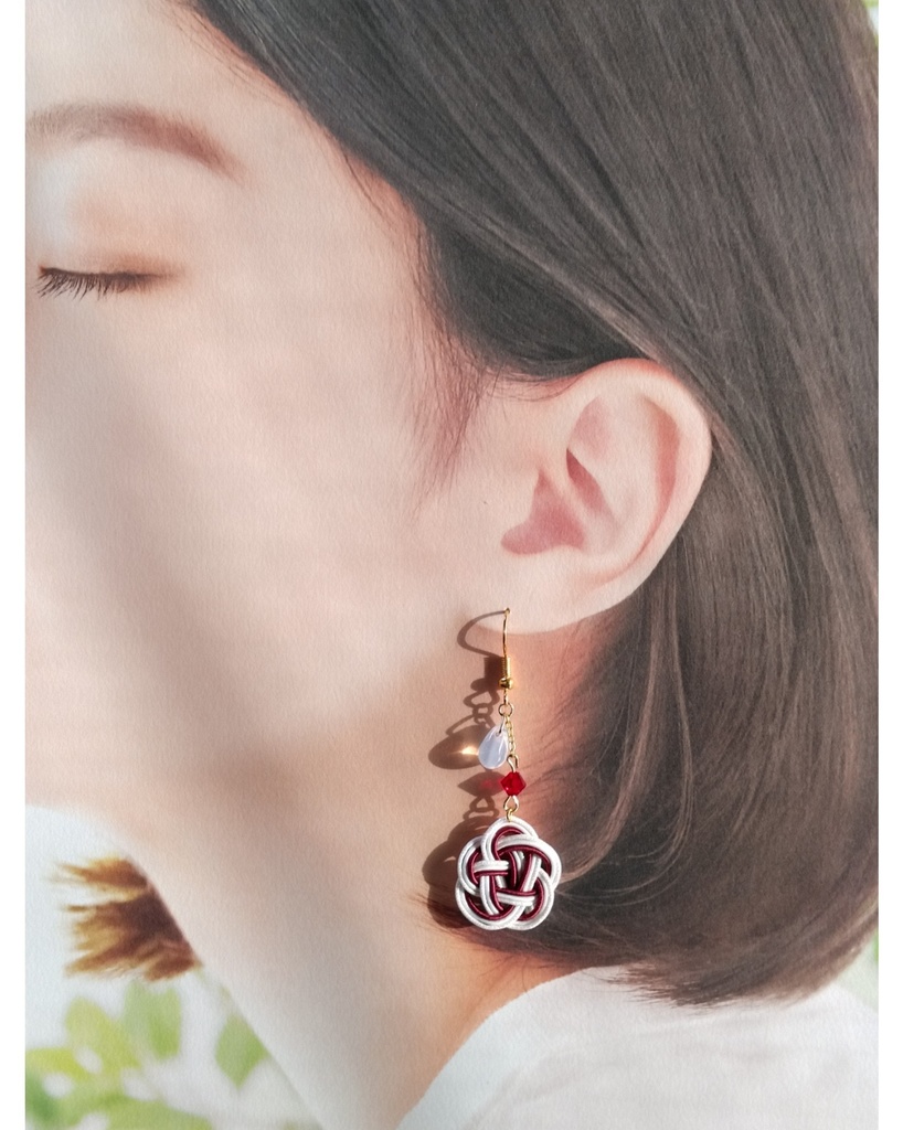 【とうらぶ】梅結びピアス/イヤリング