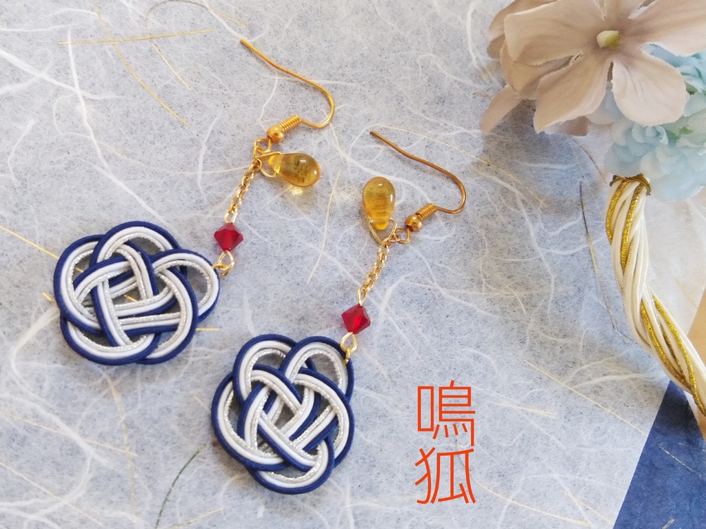 【とうらぶ】梅結びピアス/イヤリング