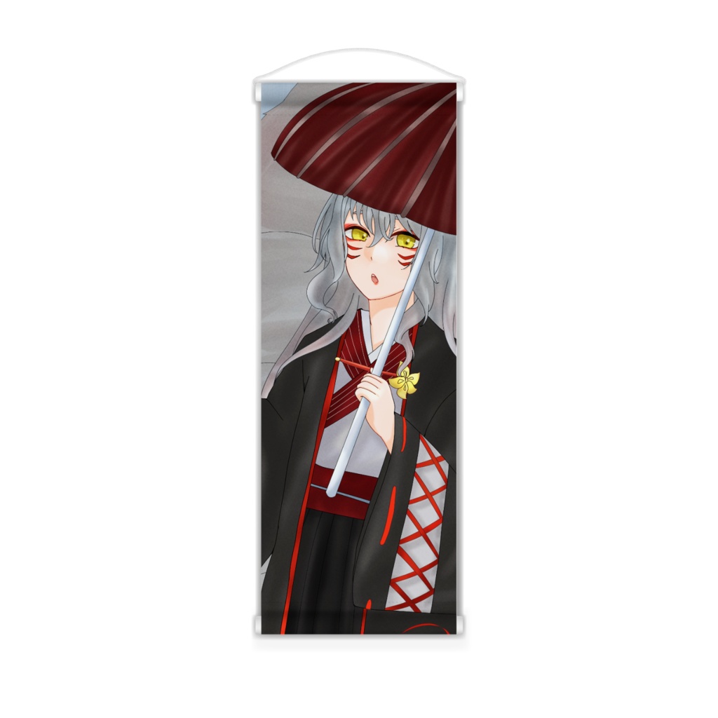 お狐様ミニタペストリー