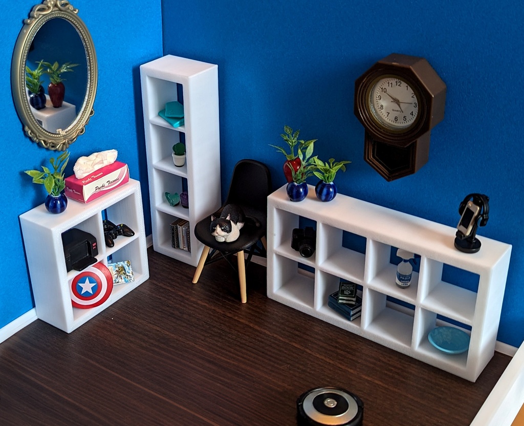 Miniature Cube Shelf (オビツろいど用キューブ本棚)
