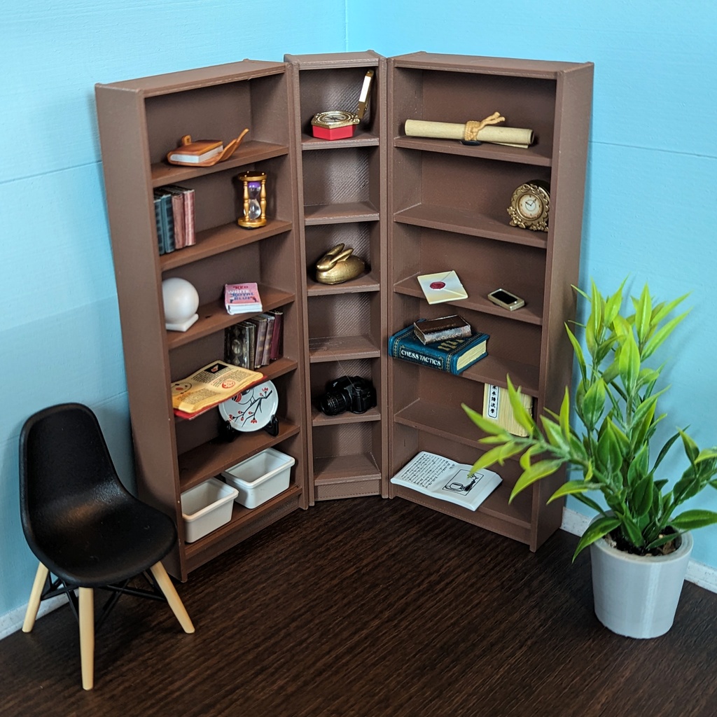 Classic Bookshelf (オビツろいど用クラシックな本棚)