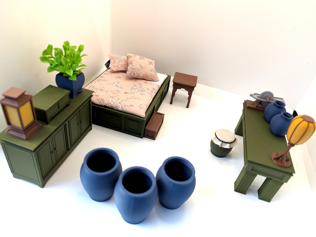 A Chinese Girl's Bedroom Set