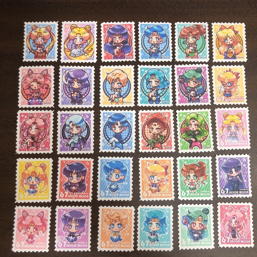 セーラームーン☆切手風シール
