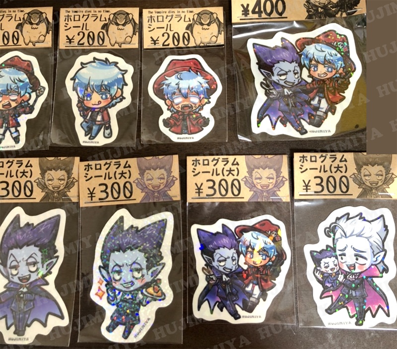 吸血鬼すぐ死ぬ★ホログラムシール★①