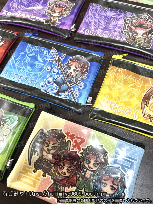 鬼滅の刃★透明ポーチ★憎喜怒哀楽