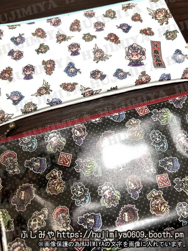 鬼滅の刃★透明ポーチ★鬼&喜怒哀楽