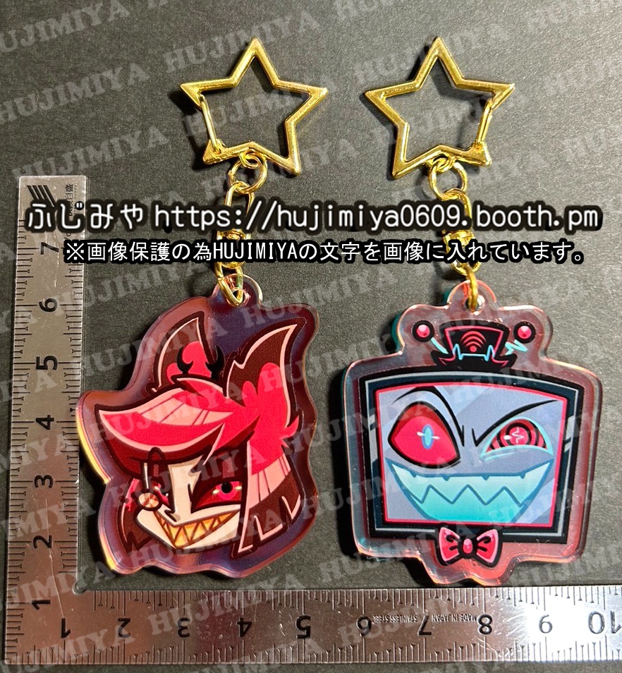 ハズビンホテル❤️虹色アクリルキーホルダー💖①