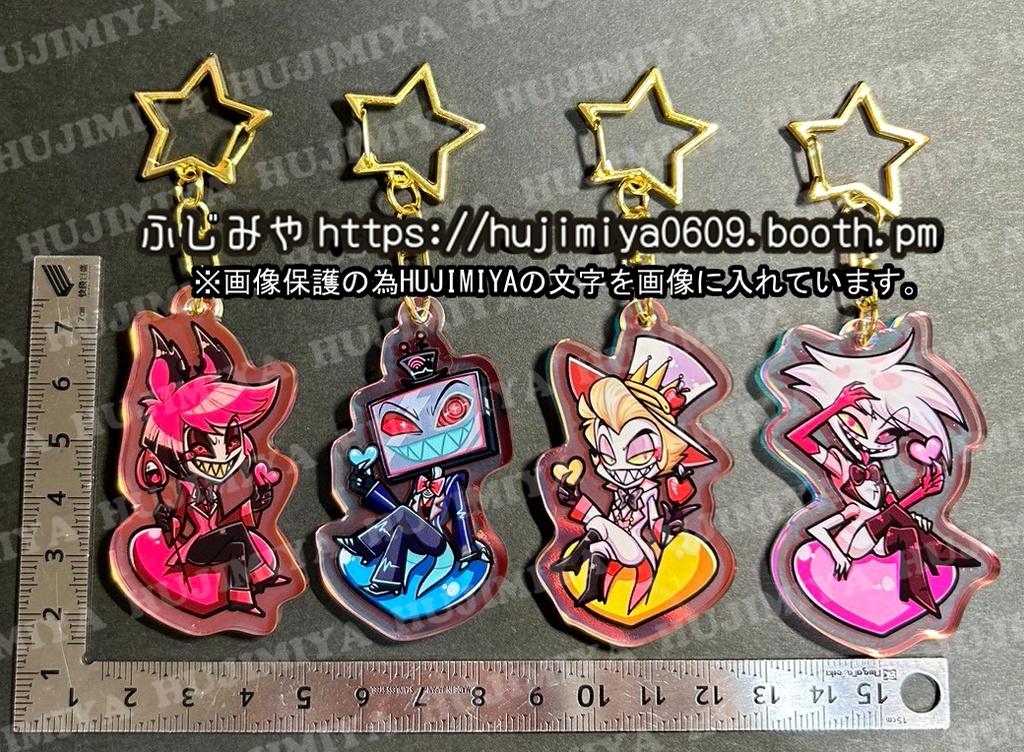 ハズビンホテル❤️虹色アクリルキーホルダー💗③