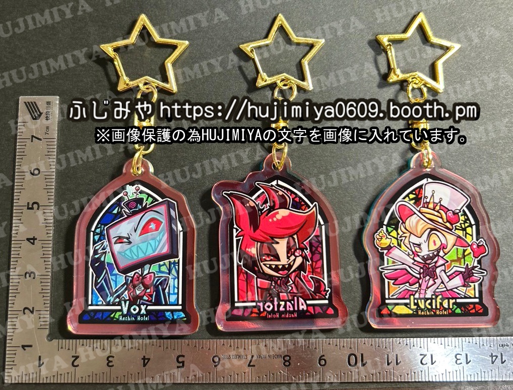 ハズビンホテル❤️虹色アクリルキーホルダー💗④