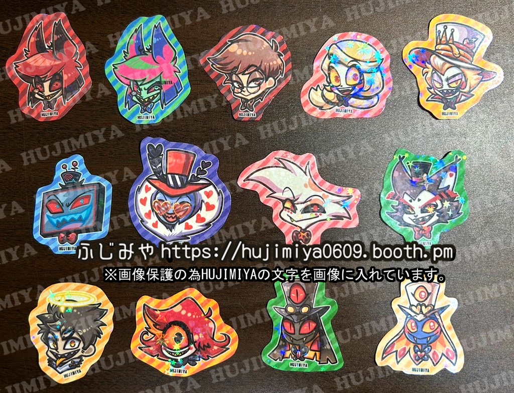 ハズビンホテル💗HazbinHotel💗ミニホログラムシール