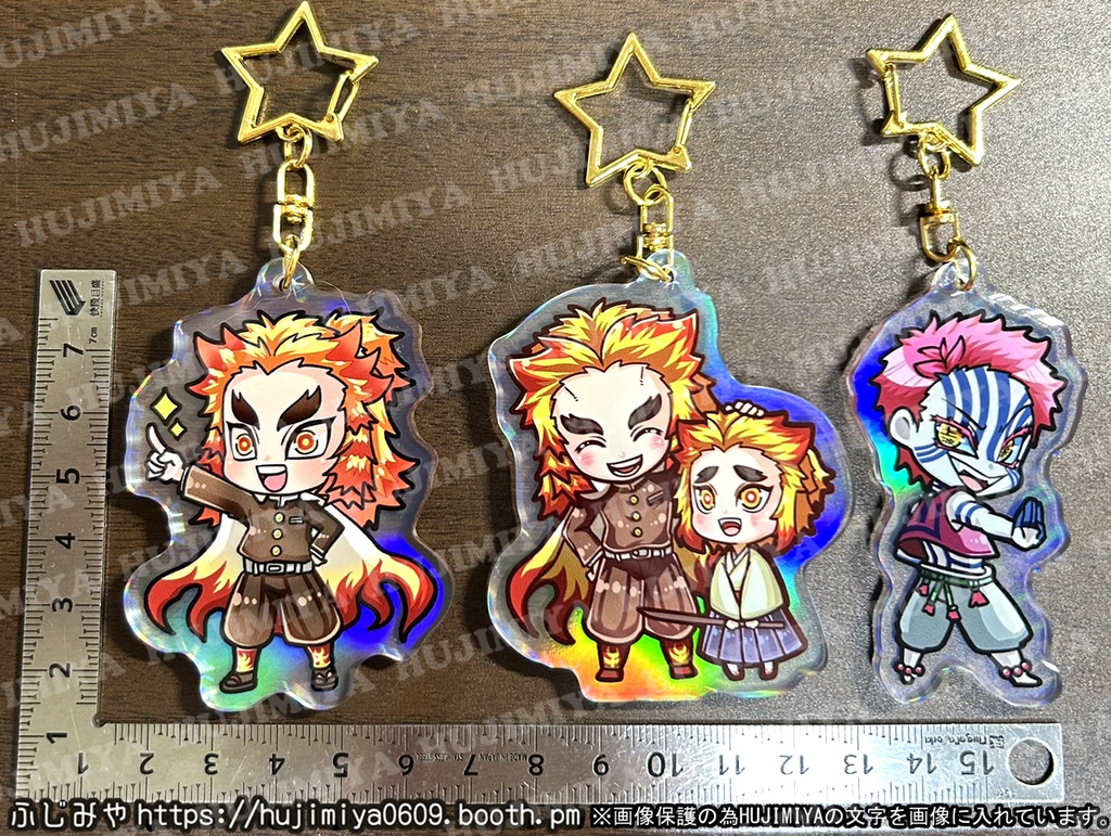 鬼滅の刃★オーロラアクリルキーホルダー★①