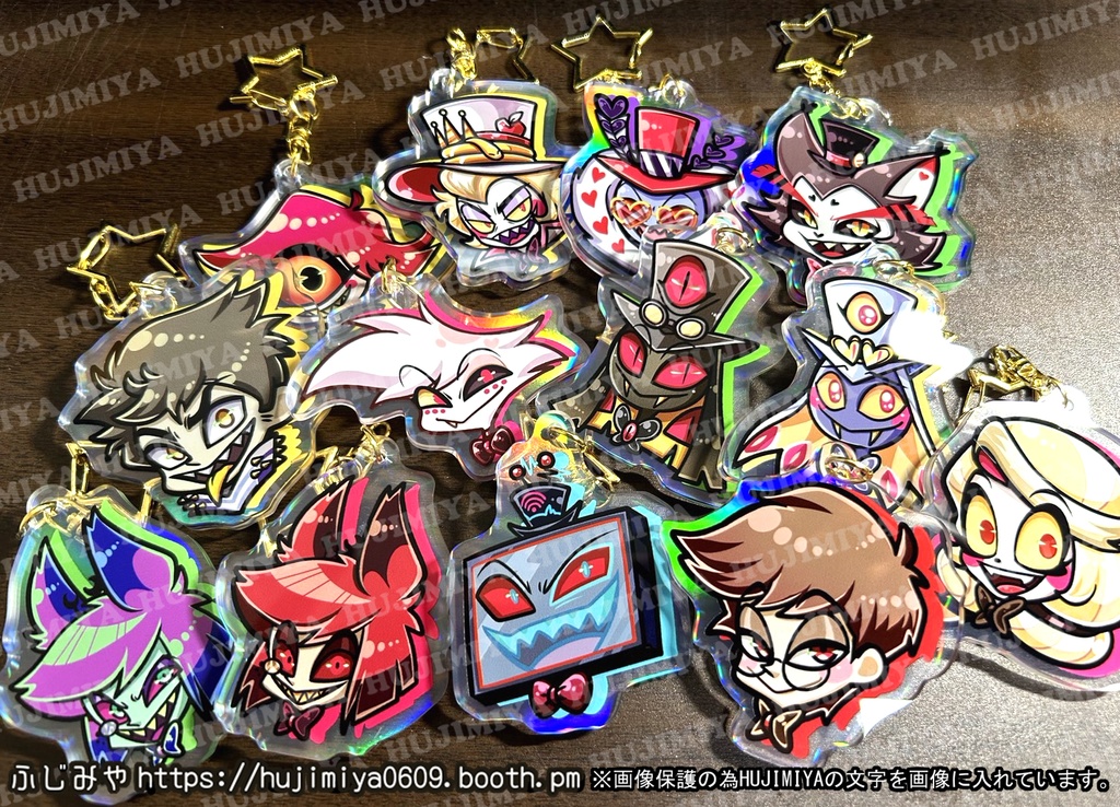 ハズビンホテル★オーロラアクリルキーホルダー★①