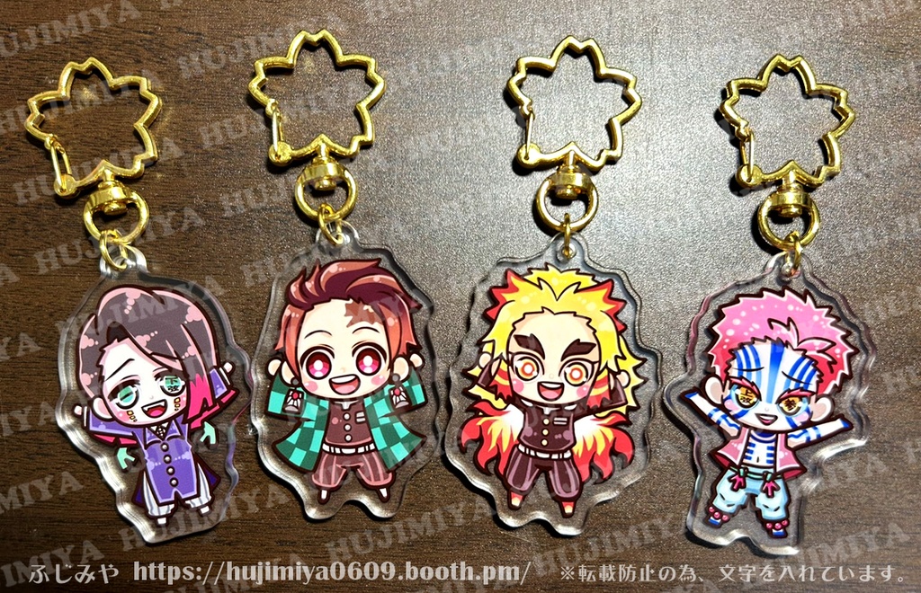 鬼滅の刃★柱★新アクリルキーホルダー