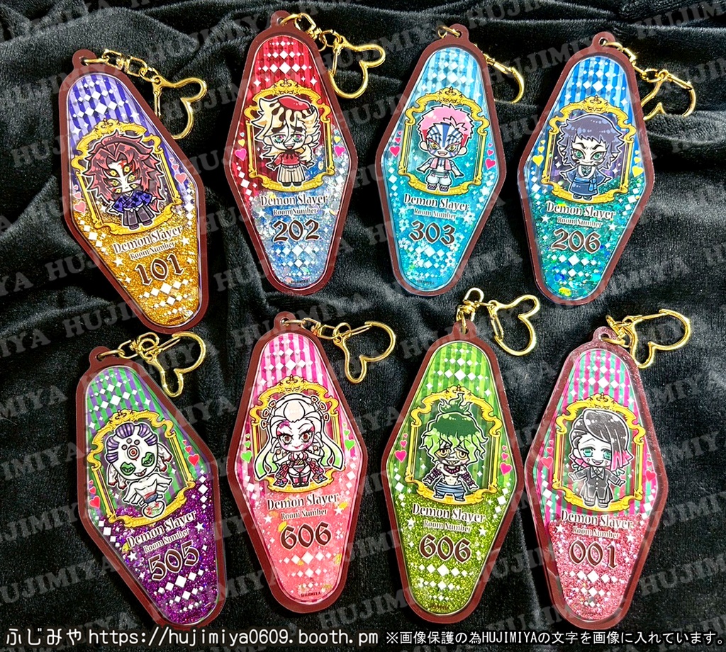 鬼滅の刃★グリッター入り★アクリルキーホルダー