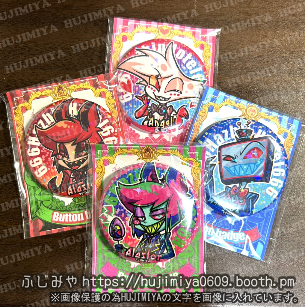 💖ハズビンホテル💖ホログラム缶バッチ💗②
