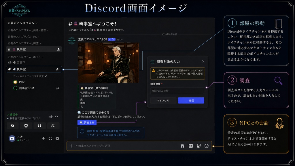 【AI×NPC マーダーミステリー】正義のアルゴリズム