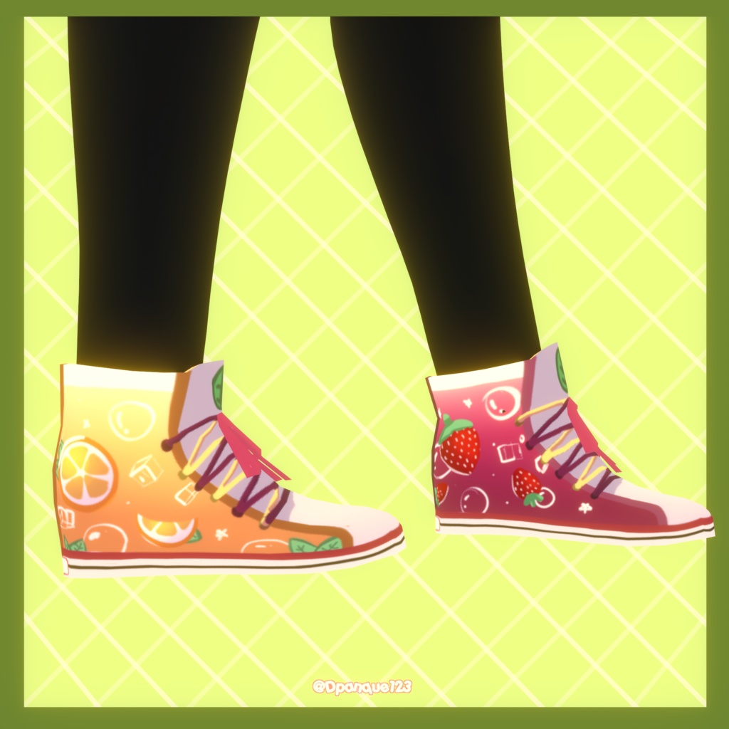【Vroid】strawberry shoes 🍓✨