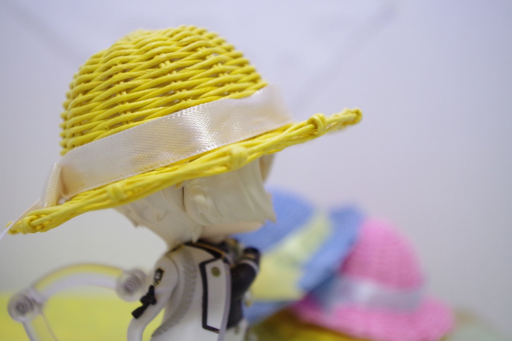 ねんどいど用麦わら帽子(2サイズ展開)ゆ