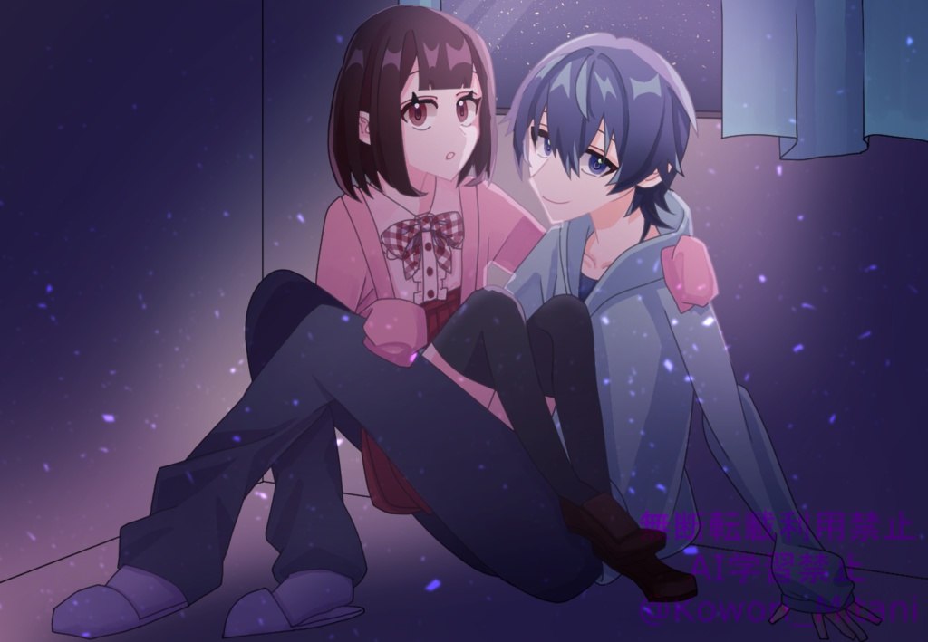 男女ペア用スチルイラスト