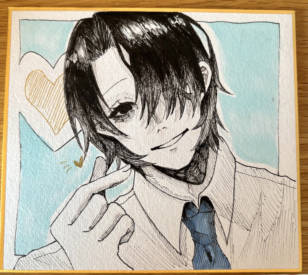 ミニ色紙 直筆（翔一）