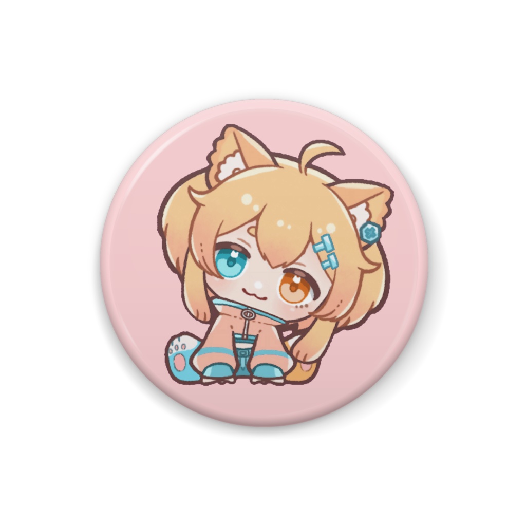 【しっぽゆるみ🐱】ちょこんとバッジ