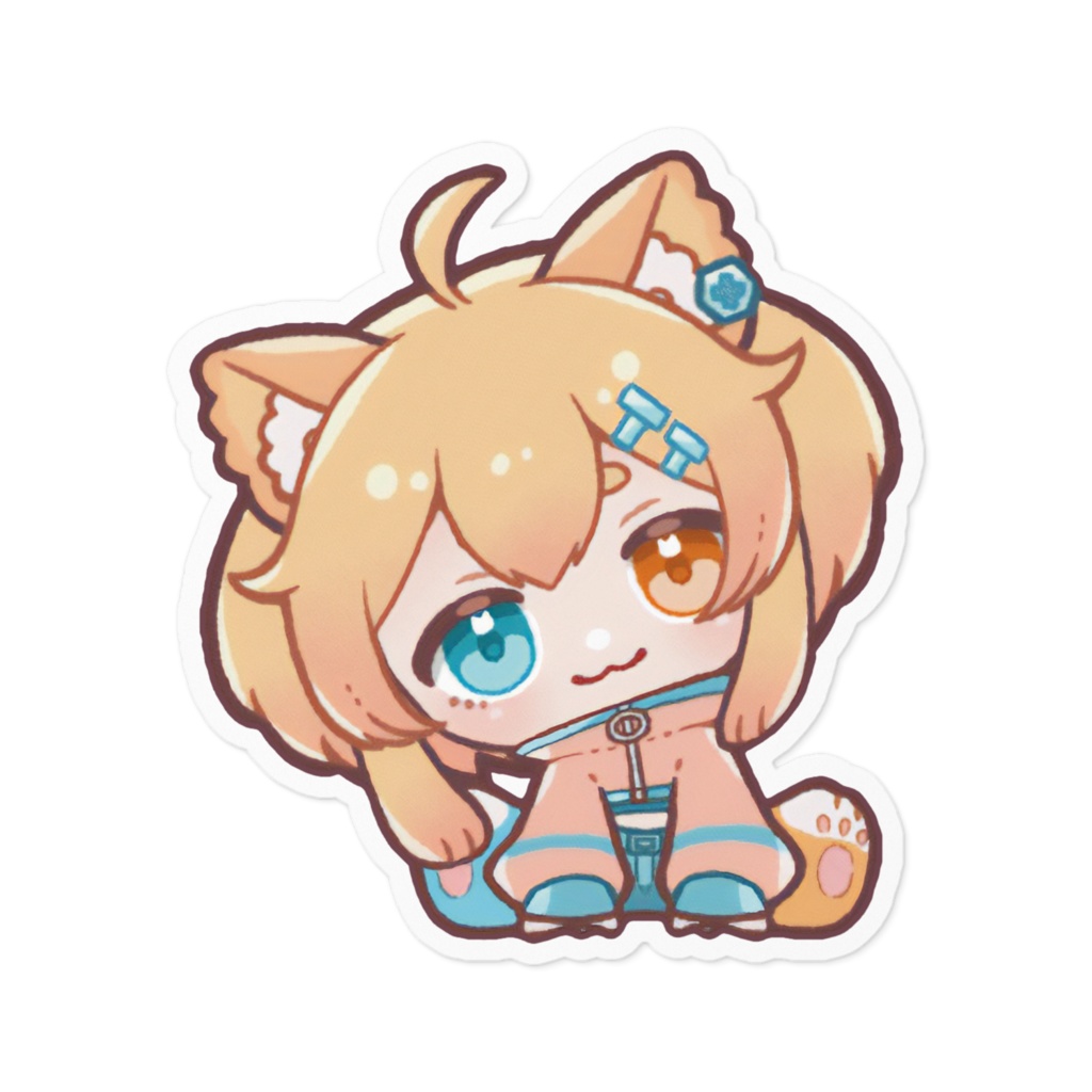 【しっぽゆるみ🐱】ちょこんとステッカー