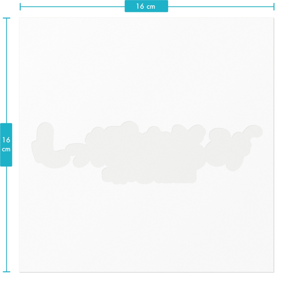 【しっぽゆるみ🐱】ロゴステッカー(16cm、10cm)
