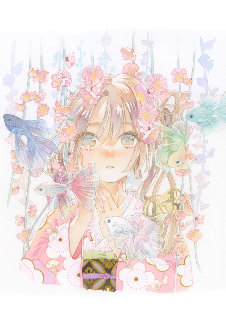 【A4プリント】枝垂れ梅