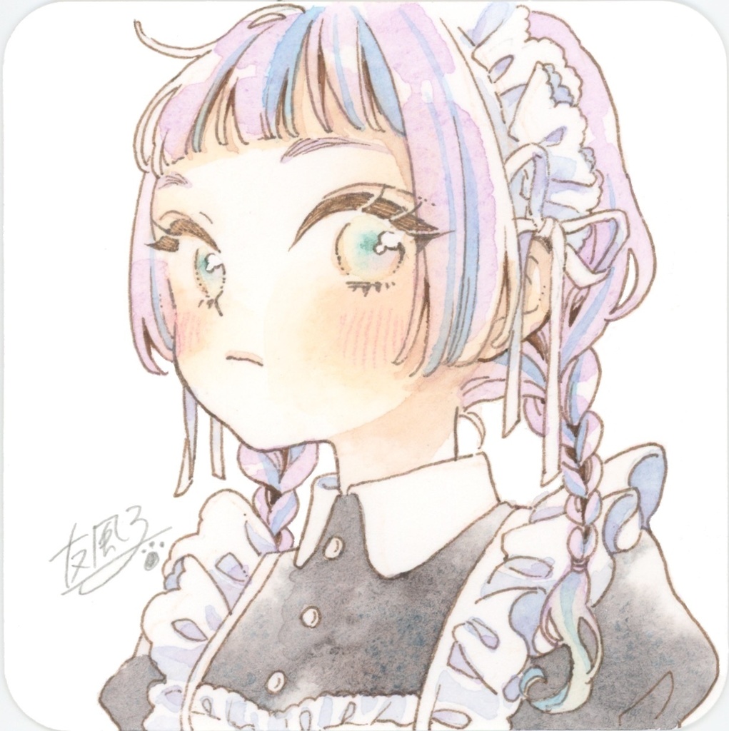 原画「つり目メイド」