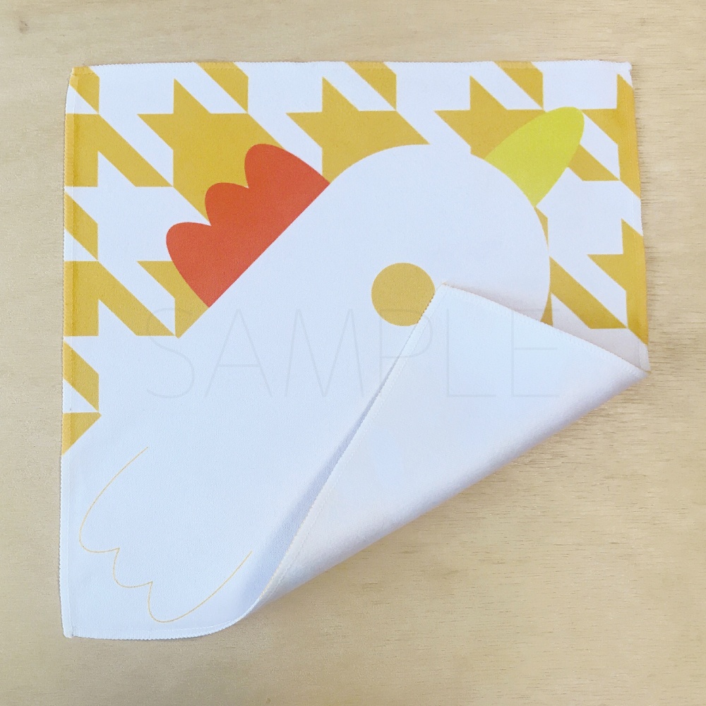 千鳥格子の棒棒鶏ハンカチ