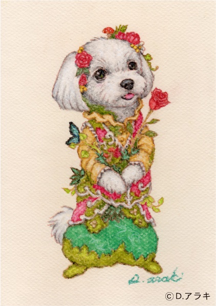 A5サイズ☆おまかせパステル画制作【動物キャラ】