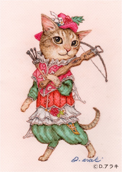 A5サイズ☆おまかせパステル画制作【動物キャラ】