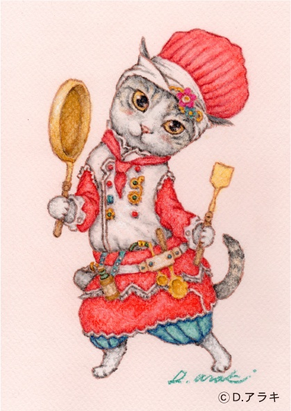 A5サイズ☆おまかせパステル画制作【動物キャラ】