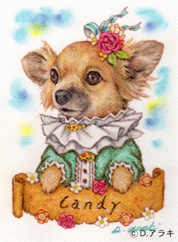 【額縁無し】ペット画ミニサイズ【犬、猫、その他動物】