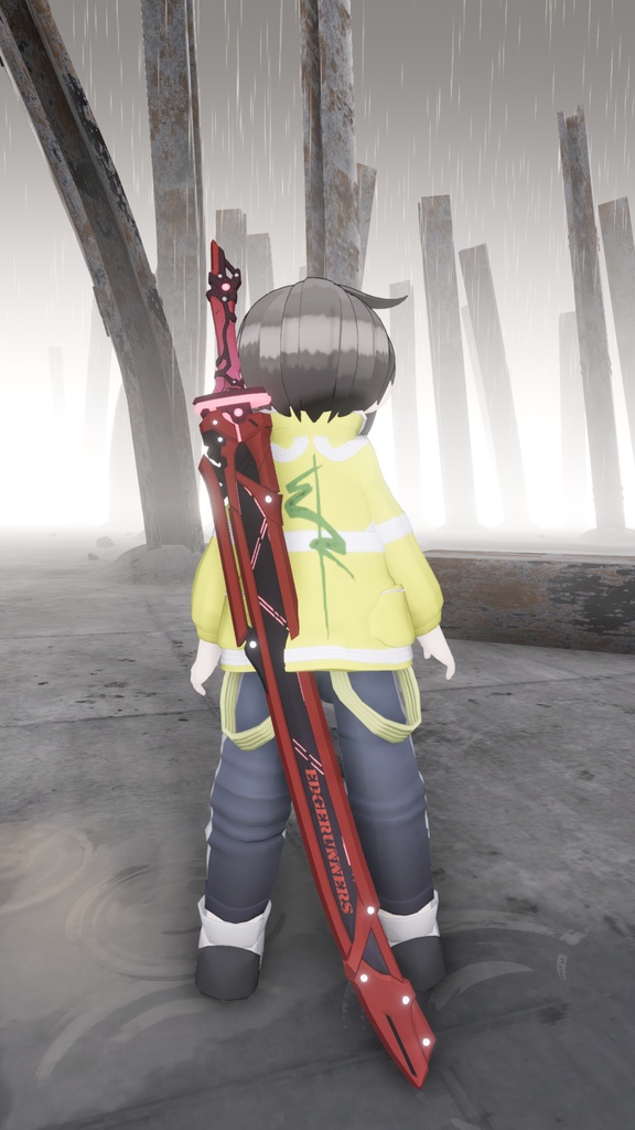 MAでポン着せ☆ きぷふぇる対応 エッジの向こう側に行った人が着てたかもしれないお洋服 武器付き!