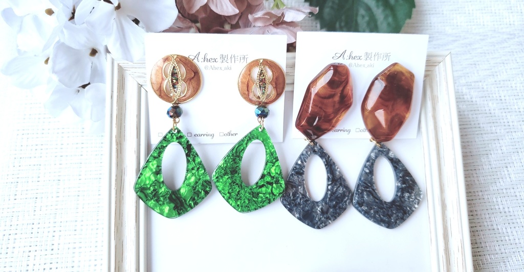 【展示】魔トカゲ ― ルキノ ― イメージイヤリング【次回頒布予定】