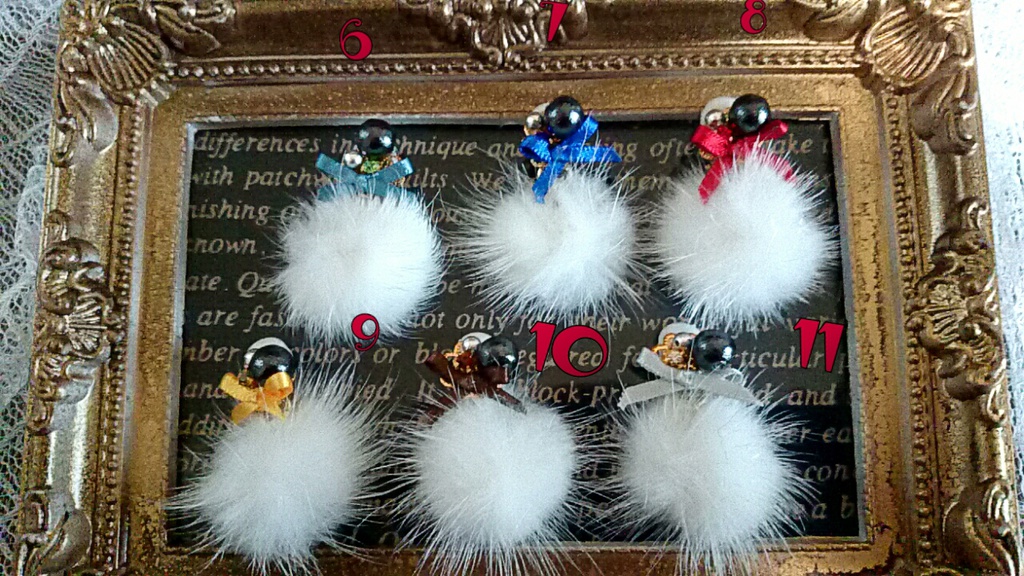 ツキ。プロセライメージイヤリング