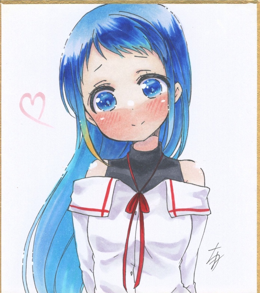 時雨の佐世保私服を着た五月雨ミニ色紙 ちまめーちょ Booth