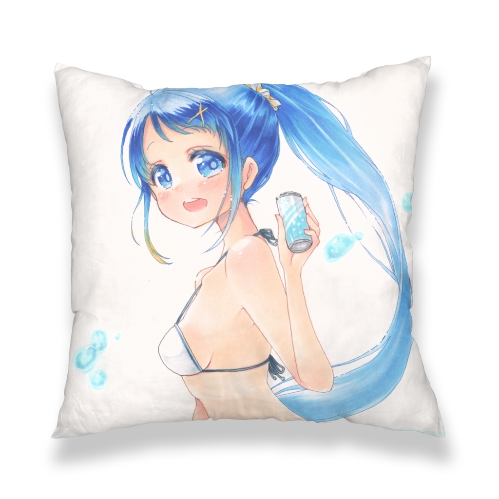 五月雨クッションカバー