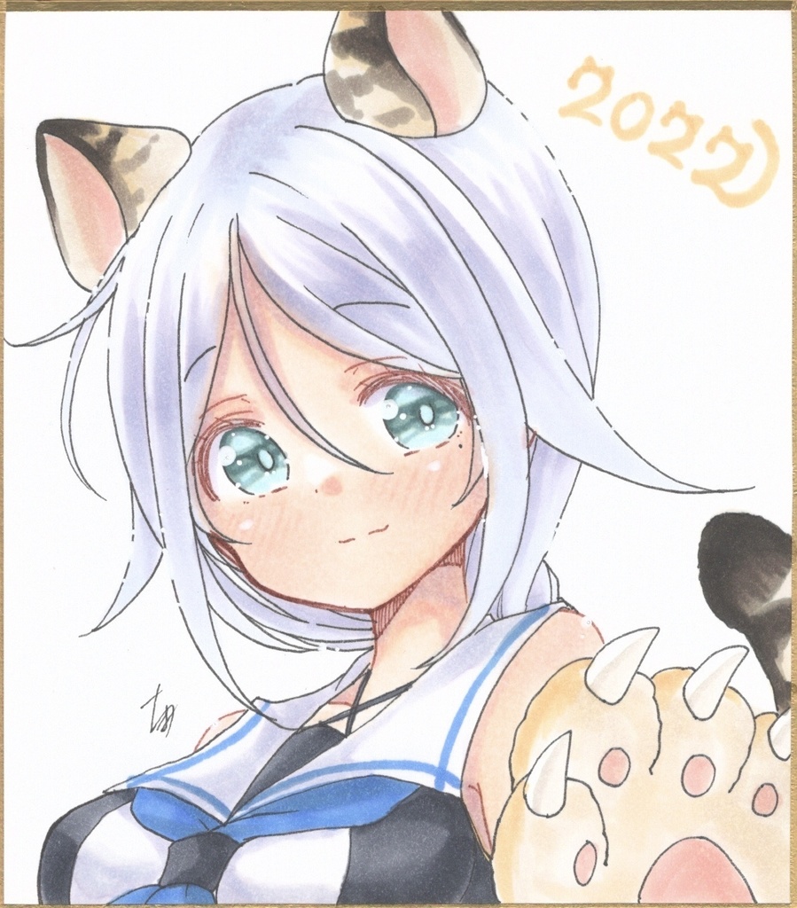 艦これ 海風 トラ ミニ色紙