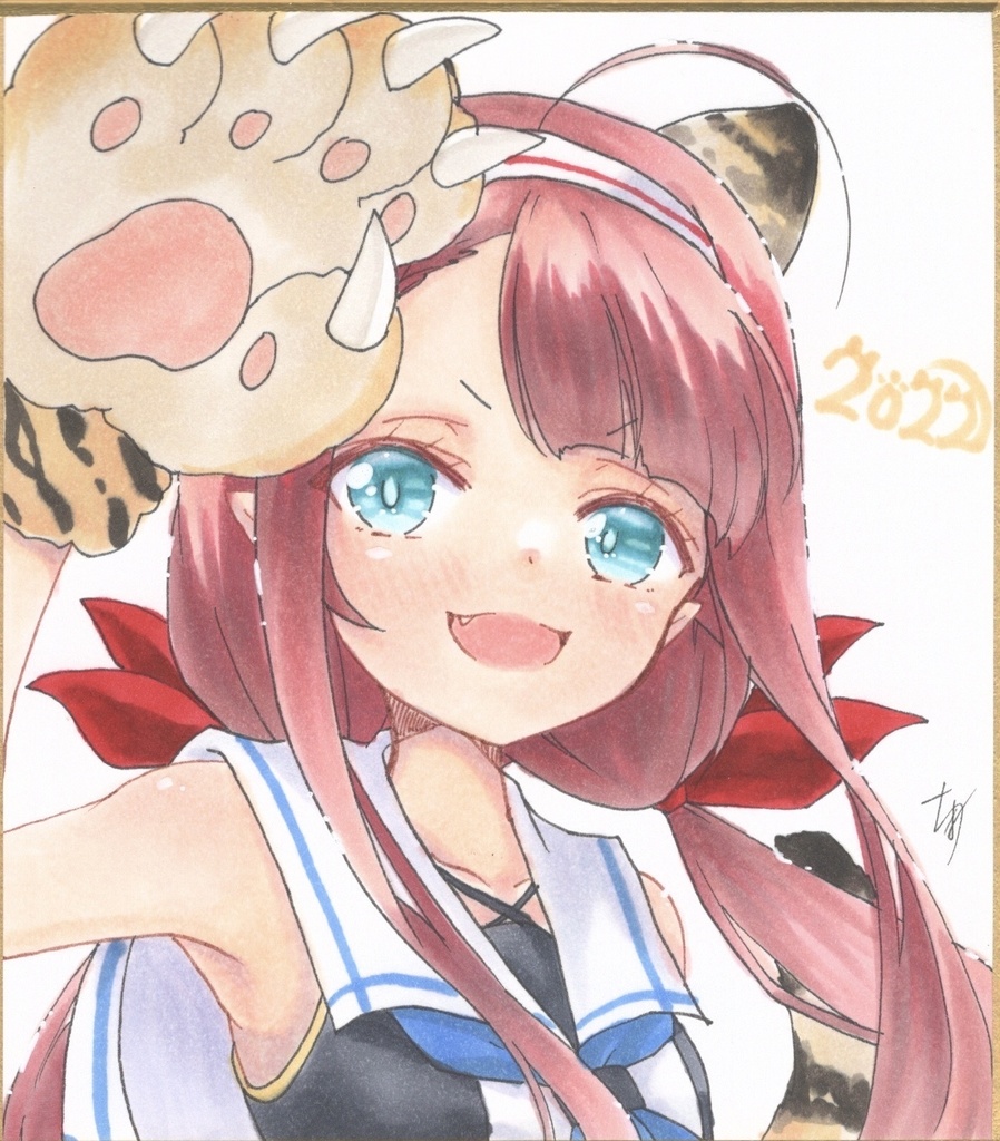 艦これ 江風 トラ ミニ色紙