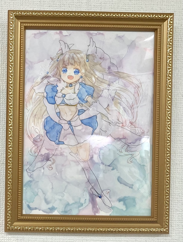 うちの子 日和ひな A4額付き原画