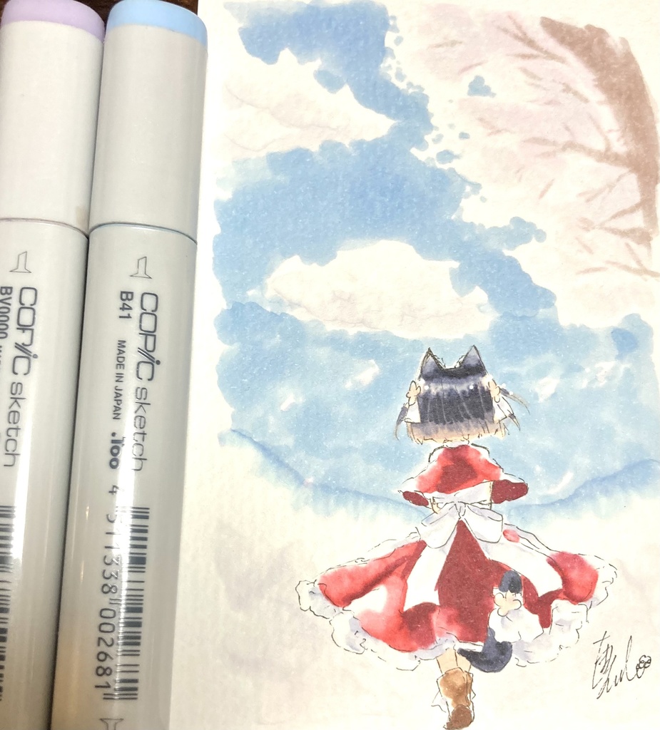 うちの子 奈和なお コピックイラスト 1日1絵ちま