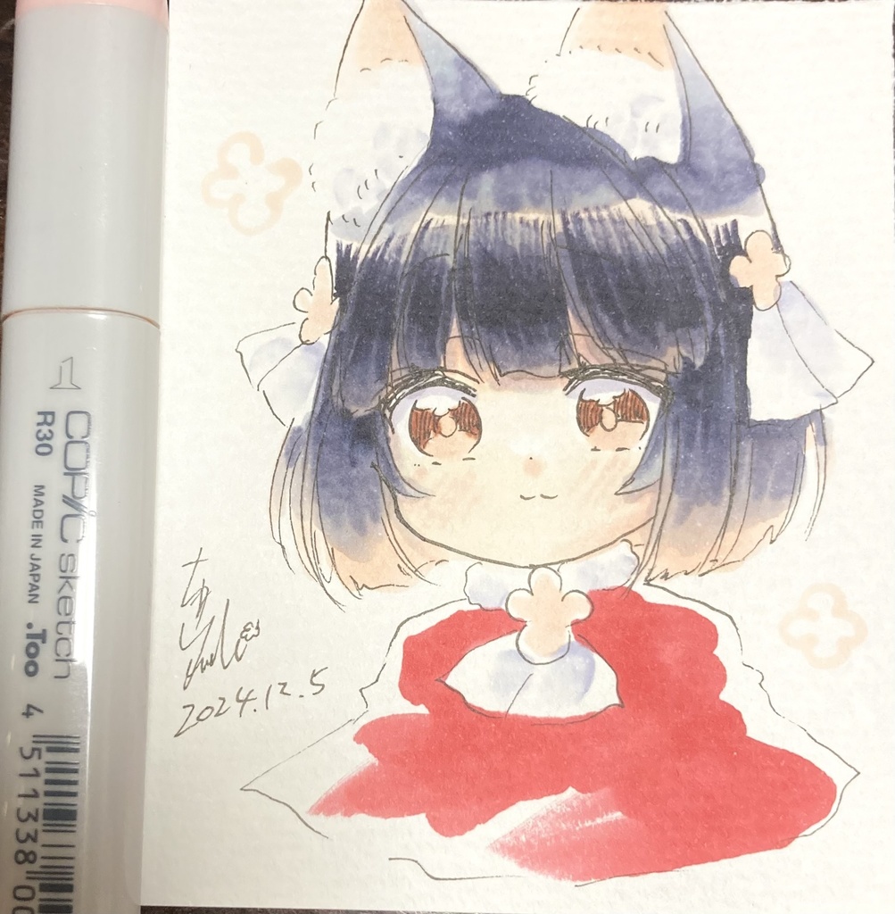 うちの子 アナログイラスト 奈和なお 1日1絵ちま