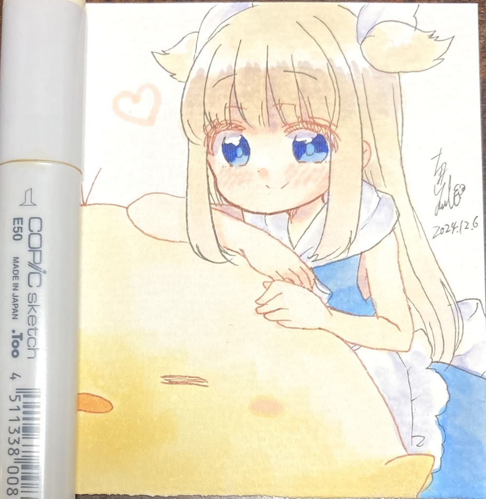 うちの子 日和ひな アナログイラスト 1日1絵ちま